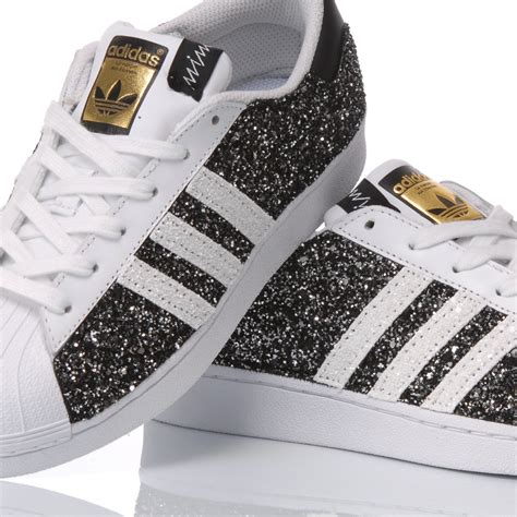 adidas superstar schwarz mit glitzer|Adidas Superstar blau.